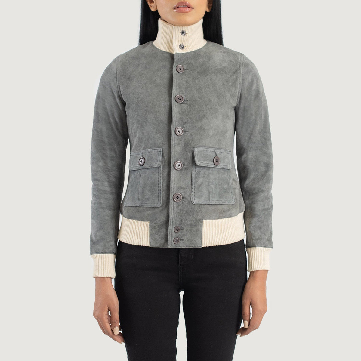
Sasha A1 Bomber in Pelle da Donna – alternate product view 4