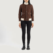 
Sasha A1 Bomber in Pelle da Donna – alternate product view 3