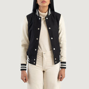 Savant Varsity Giacca in Pelle da Donna – Vista alternativa 1