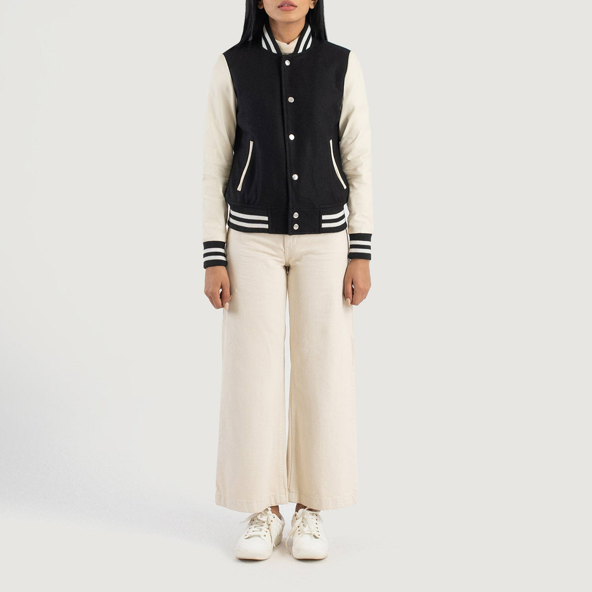 Savant Varsity Giacca in Pelle da Donna – Vista alternativa 3