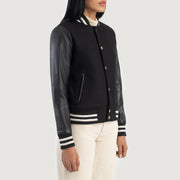 Savant Varsity Giacca in Pelle da Donna – Vista alternativa 2