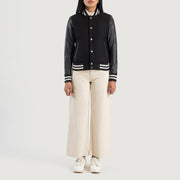 Savant Varsity Giacca in Pelle da Donna – Vista alternativa 3
