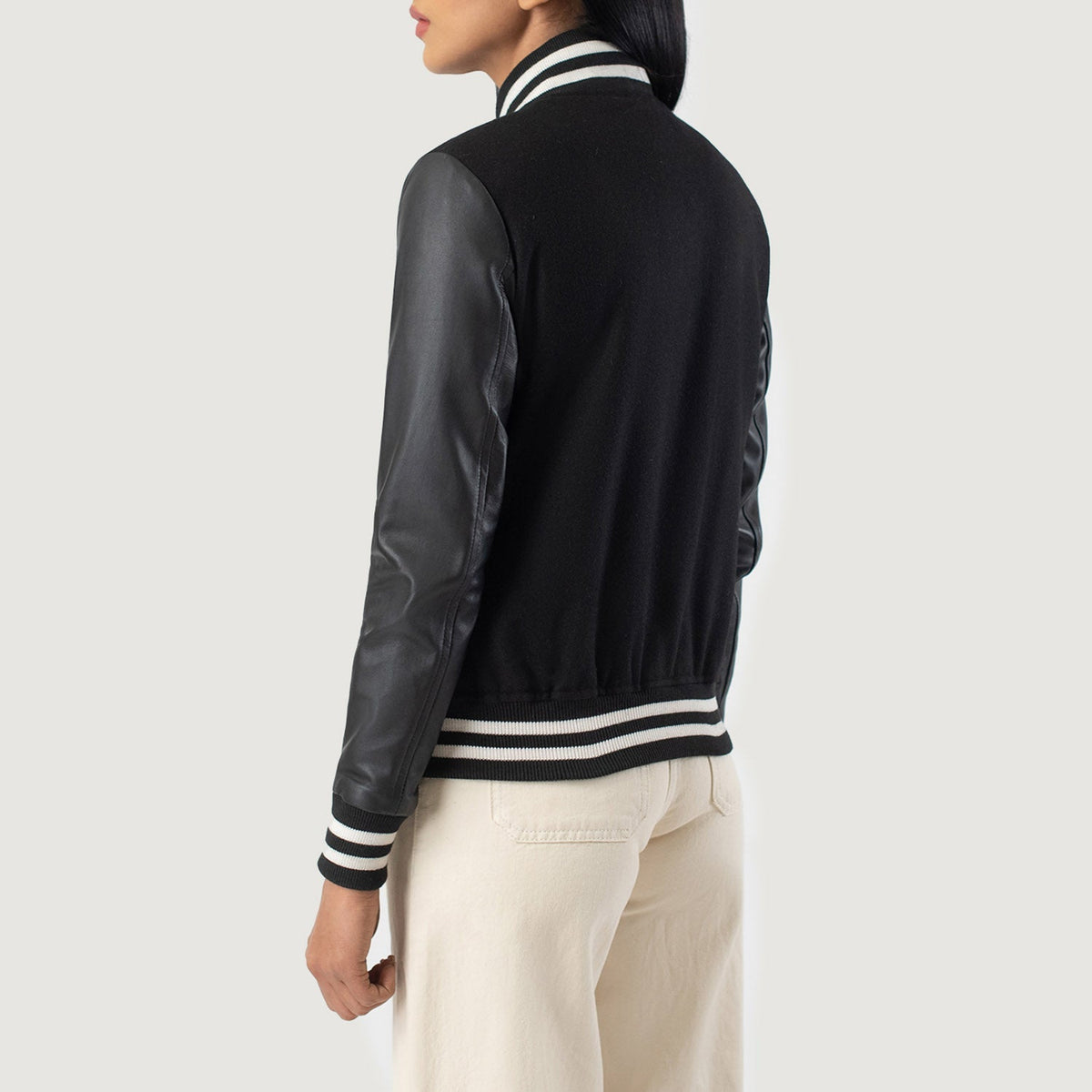 Savant Varsity Giacca in Pelle da Donna – Vista alternativa 5