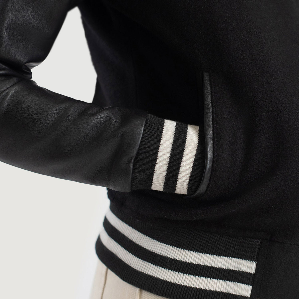 Savant Varsity Giacca in Pelle da Donna – Vista alternativa 6