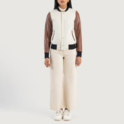 Savant Varsity Giacca in Pelle da Donna – Vista alternativa 3