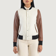 Savant Varsity Giacca in Pelle da Donna – Vista alternativa 4