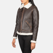 
Sherilyn B-3 Nero Bomber in Pelle da Donna – alternate product view 2