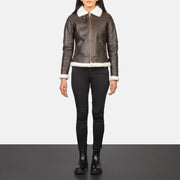 
Sherilyn B-3 Nero Bomber in Pelle da Donna – alternate product view 3