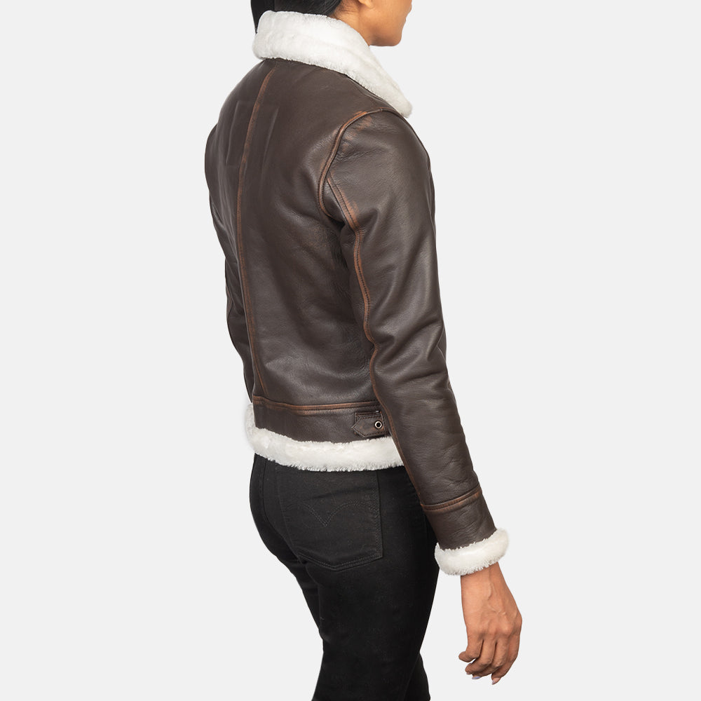 
Sherilyn B-3 Nero Bomber in Pelle da Donna – alternate product view 5