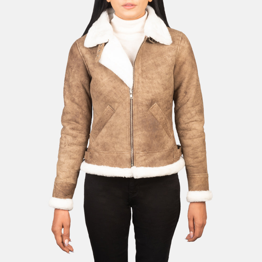 
Sherilyn B-3 Nero Bomber in Pelle da Donna – alternate product view 1