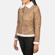 
Sherilyn B-3 Nero Bomber in Pelle da Donna – alternate product view 2