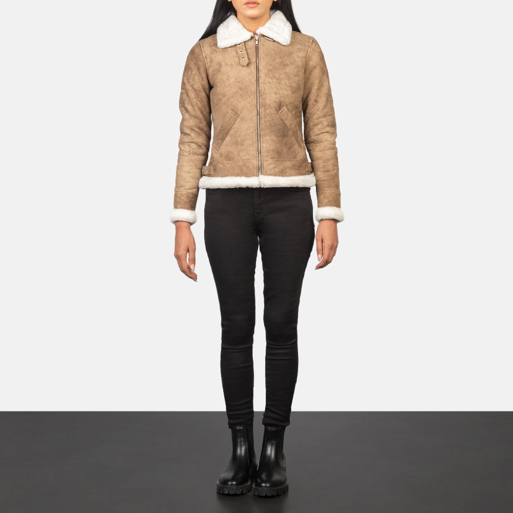 
Sherilyn B-3 Nero Bomber in Pelle da Donna – alternate product view 3