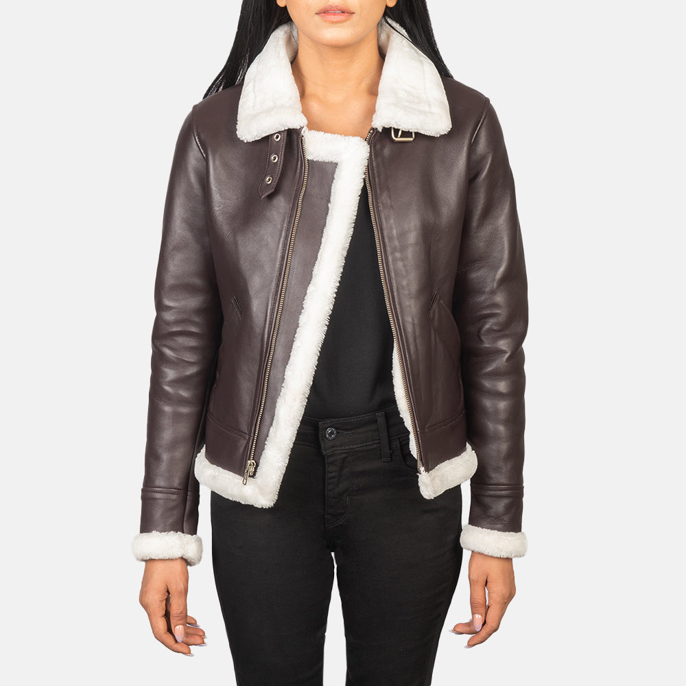 
Sherilyn B-3 Nero Bomber in Pelle da Donna – alternate product view 1