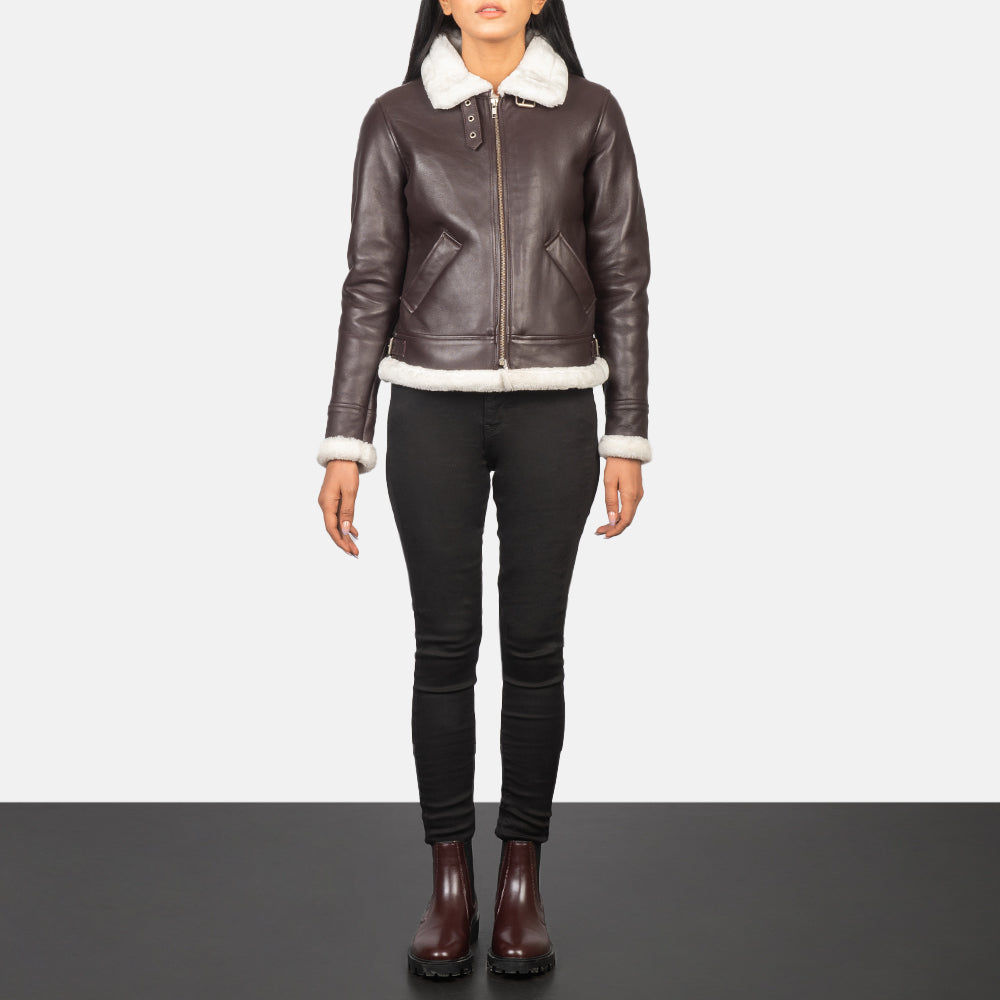 
Sherilyn B-3 Nero Bomber in Pelle da Donna – alternate product view 3