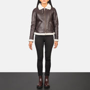
Sherilyn B-3 Nero Bomber in Pelle da Donna – alternate product view 3