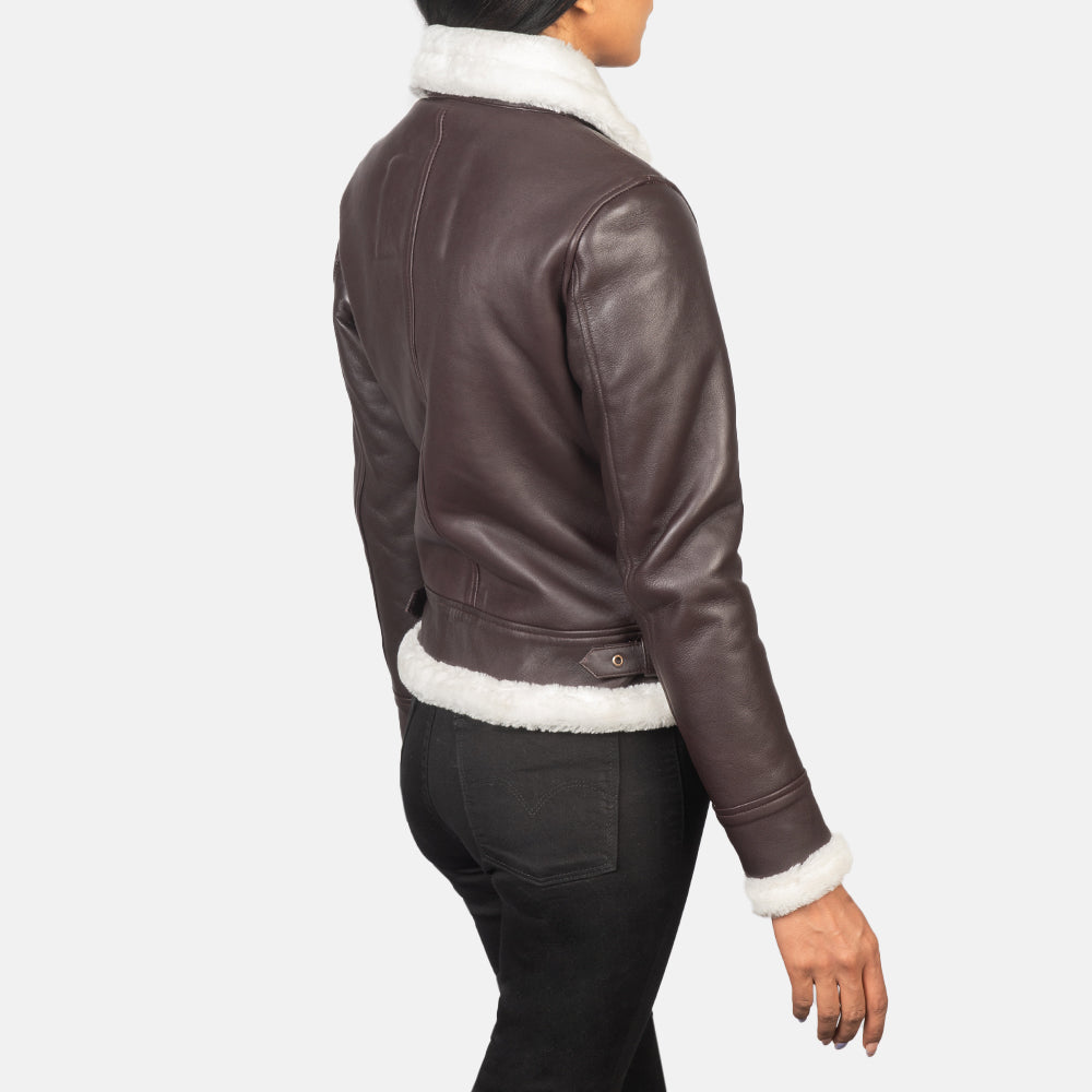 
Sherilyn B-3 Nero Bomber in Pelle da Donna – alternate product view 5