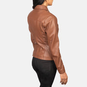 Tomachi Rosso Giacca in Pelle da Donna – Vista prodotto alternativa 5