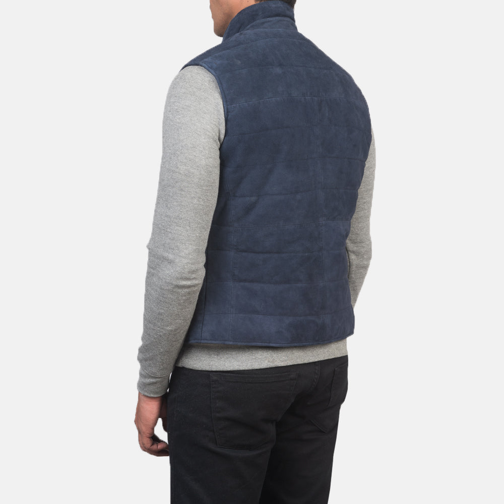 Authentic Goatskin Suede with Suede Finish Grain Texture & Heavy-Duty Seam Stitching Detail