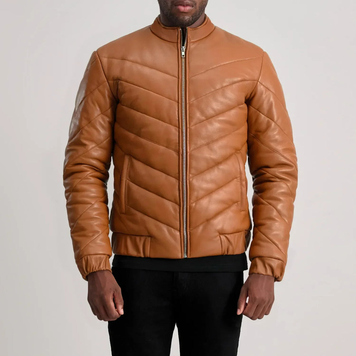 Travis Giacca in Pelle da Uomo – Vista prodotto alternativa 4