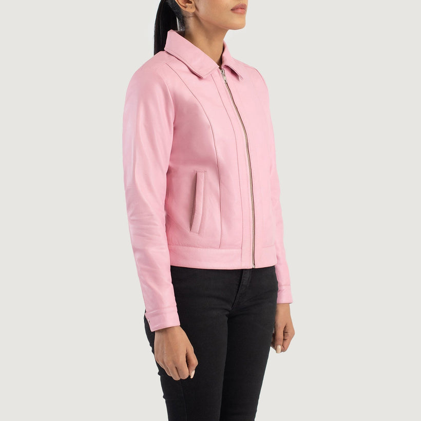 Vixen Classic Collar Giacca in Pelle da Donna