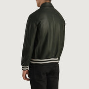 Walton Varsity Giacca in Pelle da Uomo – Vista prodotto alternativa 5
