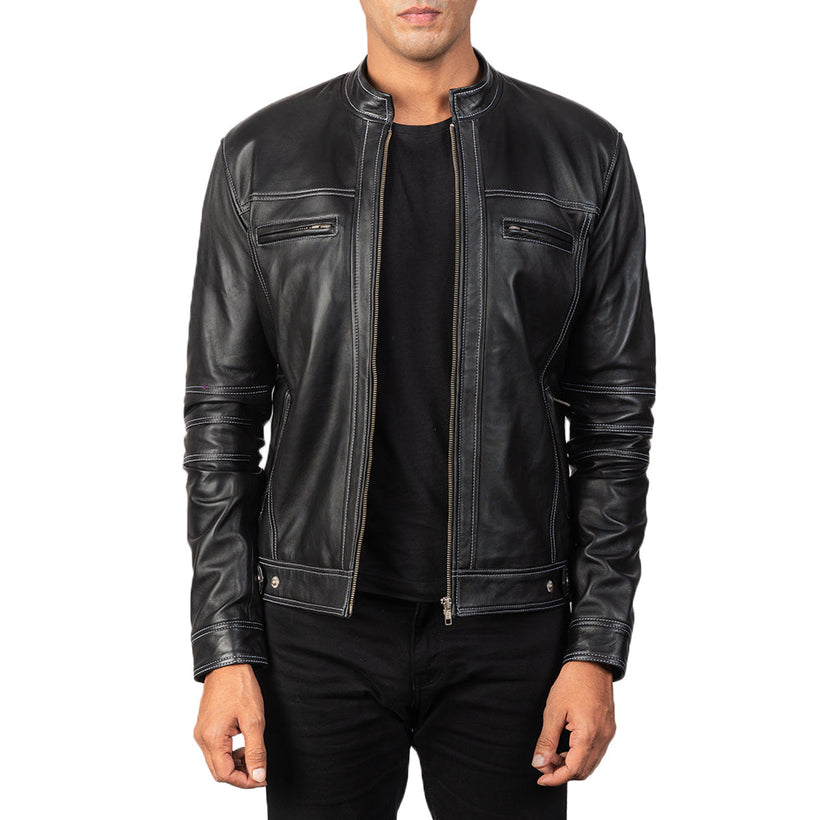 Youngster Giacca Biker in Pelle da Uomo