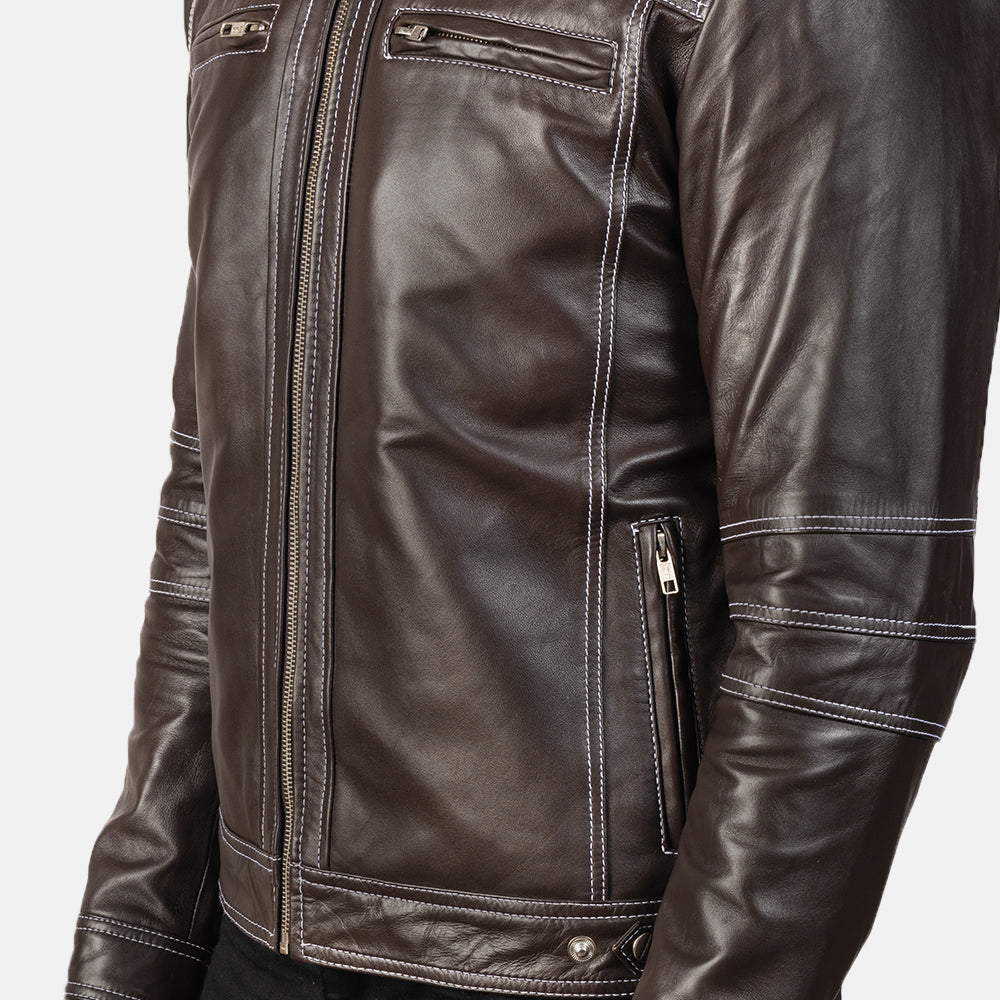 Youngster Giacca Biker in Pelle da Uomo – Vista prodotto alternativa 6