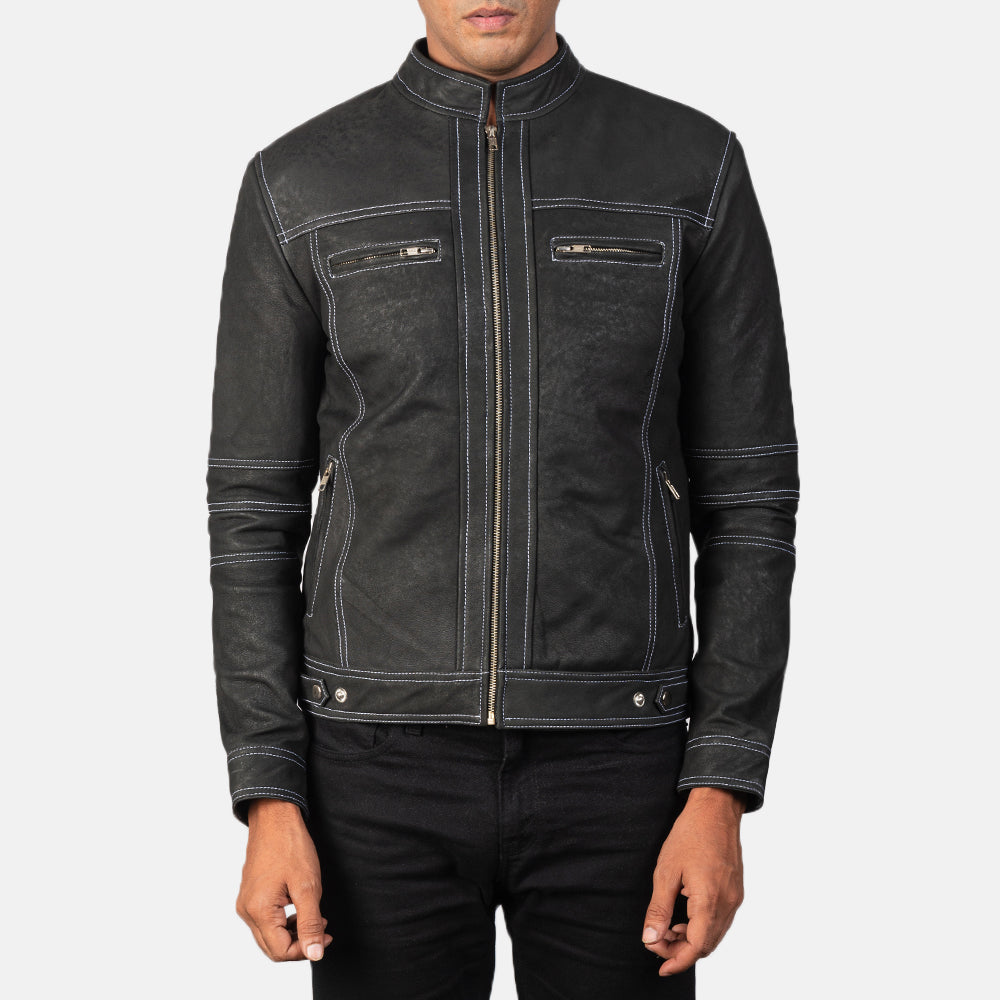 Youngster Giacca Biker in Pelle da Uomo – Vista prodotto alternativa 3