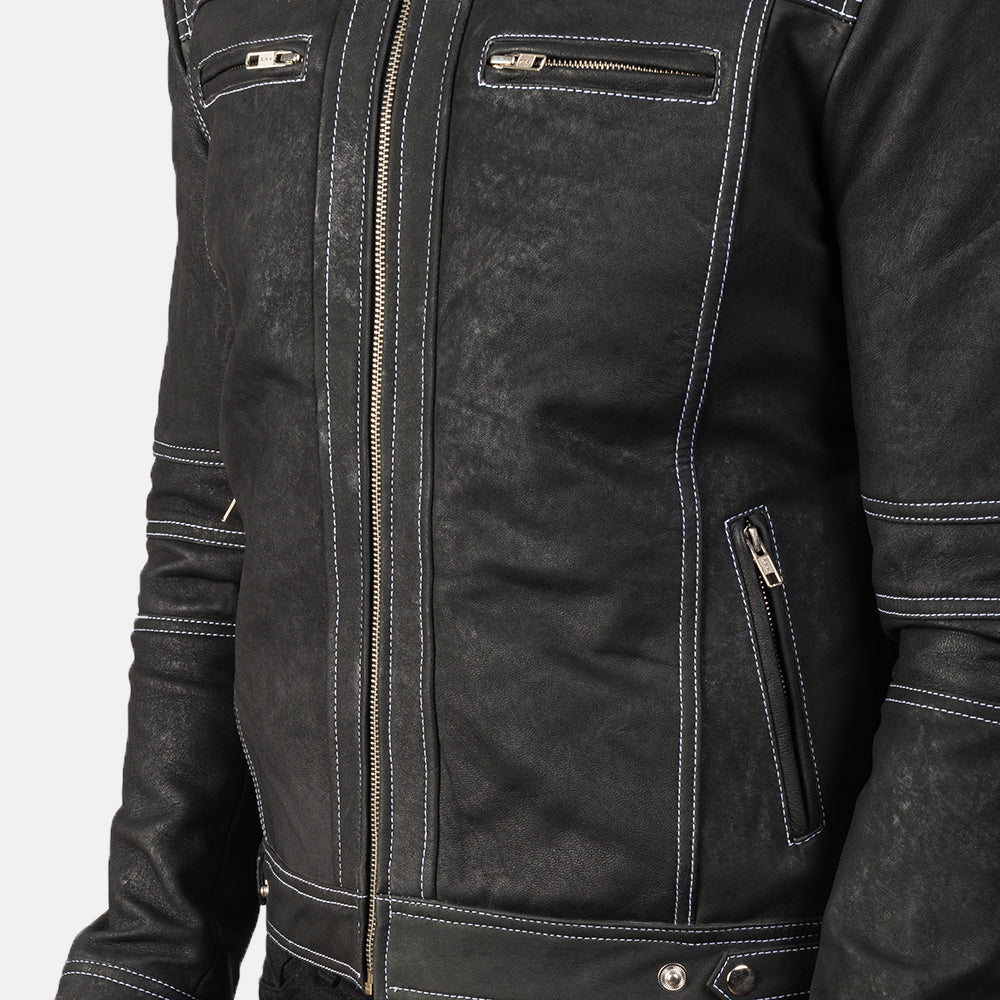 Youngster Giacca Biker in Pelle da Uomo – Vista prodotto alternativa 6