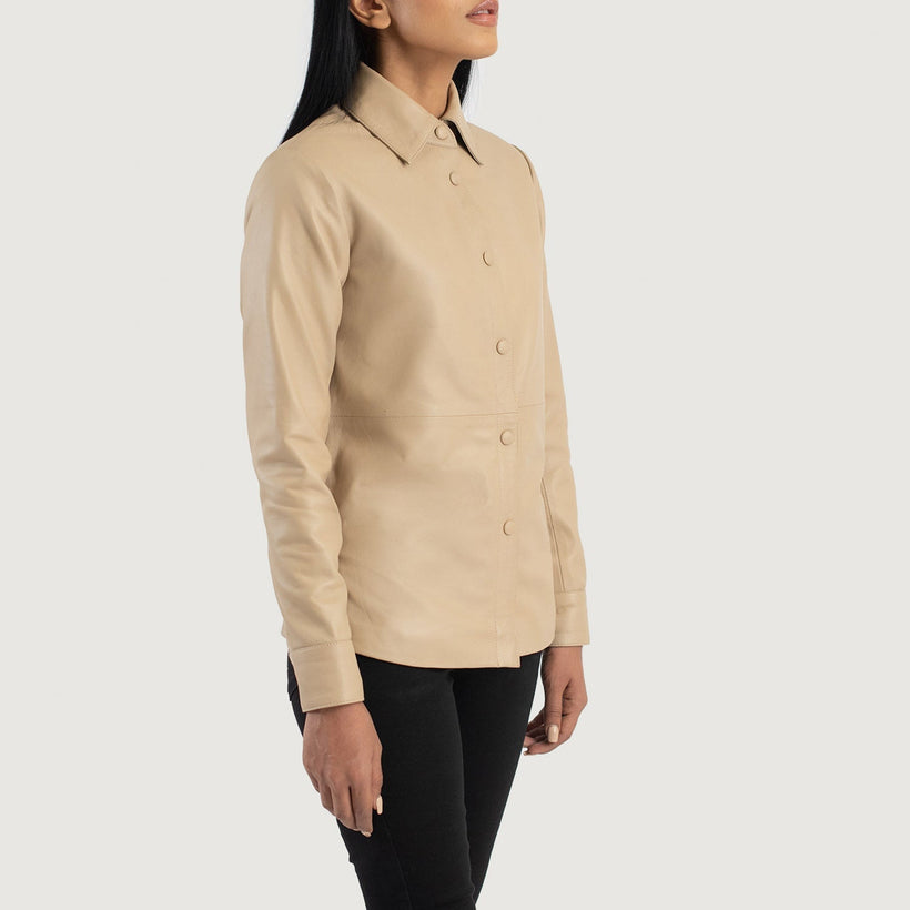 Zenith Shirt Giacca in Pelle da Donna