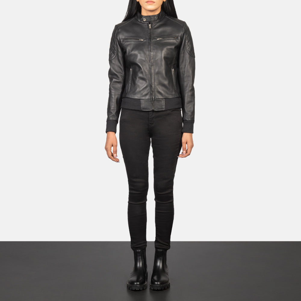 
Zenna Bomber in Pelle da Donna – alternate product view 3