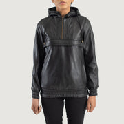 Zest Hooded Pullover Giacca in Pelle da Donna – Vista prodotto alternativa 1
