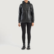 Zest Hooded Pullover Giacca in Pelle da Donna – Vista prodotto alternativa 3