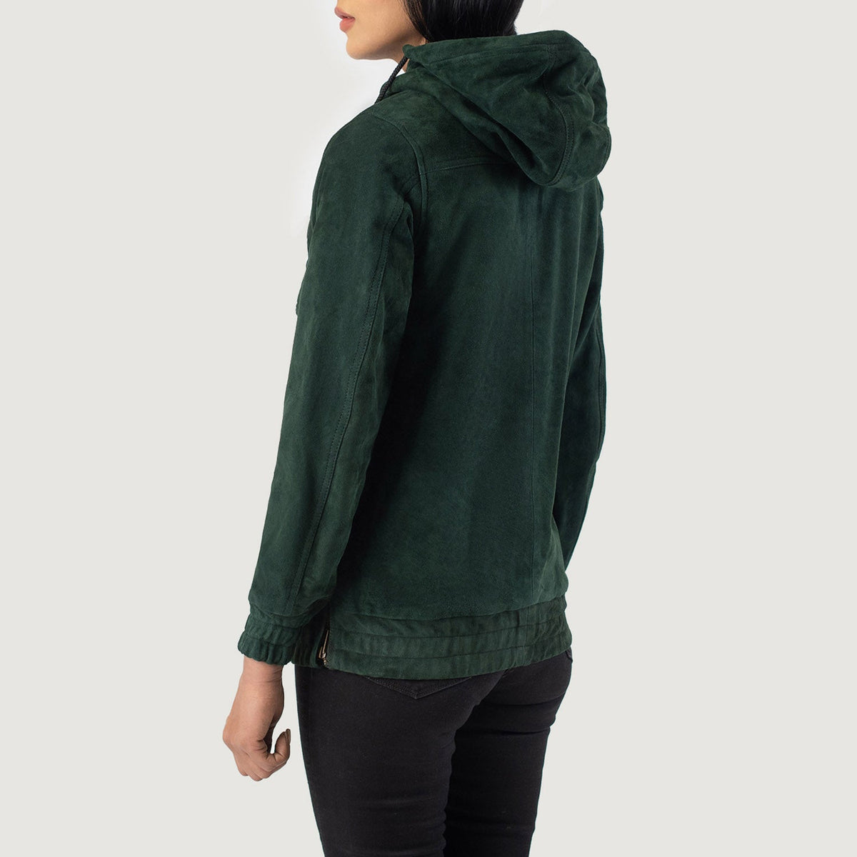 Zest Hooded Pullover Giacca in Pelle da Donna – Vista prodotto alternativa 5