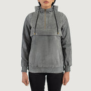 Zest Hooded Pullover Giacca in Pelle da Donna – Vista prodotto alternativa 1