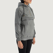 Zest Hooded Pullover Giacca in Pelle da Donna – Vista prodotto alternativa 2